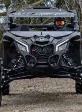 SuperATV Scratch Resistant Flip Windshield Can-Am Maverick X3 900 2018+                                     - FWS-CA-X3-70 - Image 2