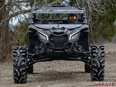 SuperATV Scratch Resistant Flip Windshield Can-Am Maverick X3 900 2018+ - FWS-CA-X3-70