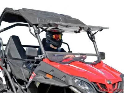 SuperATV Scratch Resistant Flip Windshield CFMOTO Z-Force 500 2016+ - FWS-CF-ZF800EX-70