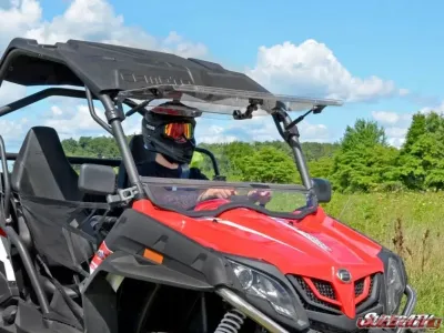 SuperATV Scratch Resistant Flip Windshield CFMOTO Z-Force 500 2016+ - FWS-CF-ZF800EX-70