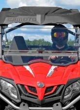 SuperATV Scratch Resistant Flip Windshield CFMOTO Z-Force 500 2016+                                     - FWS-CF-ZF800EX-70 - Image 3