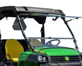 SuperATV Scratch Resistant Flip Windshield John Deere Gator HPX 2004+