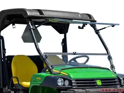 SuperATV Scratch Resistant Flip Windshield John Deere Gator HPX 2004+ - FWS-JD-G-825-70