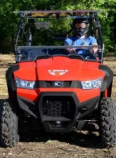 SuperATV Scratch Resistant Flip Windshield Kymco UXV 450i 2015+                                     - FWS-KY-UXV-001-70 - Image 3