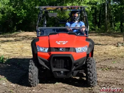 SuperATV Scratch Resistant Flip Windshield Kymco UXV 450i 2015+ - FWS-KY-UXV-001-70
