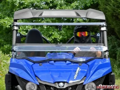 SuperATV Scratch Resistant Flip Windshield Yamaha Wolverine 2015+ - FWS-Y-WV-70