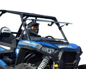 SuperATV Scratch Resistant Flip Windshield w/Ride Command Polaris RZR XP 1000 2014+