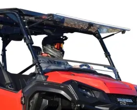 SuperATV Scratch Resistant Flip Windshield Honda Pioneer 1000 2016+