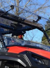 SuperATV Scratch Resistant Flip Windshield Honda Pioneer 1000 2016+                                     - FWS03-001-70 - Image 3