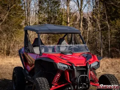 SuperATV Clear Polycarbonate Half Windshield Honda Talon 1000X/R 2019 - HWS-H-TAL-75