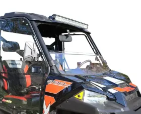 SuperATV Half Windshield Standard Poly Dark Tint Polaris Ranger XP 900 | XP 900 Crew
