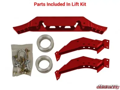 SuperATV Lift Kit 3-5 Inch Black Polaris RZR XP 1000 2014-2018 - LK-P-RZR1K-3-5-02