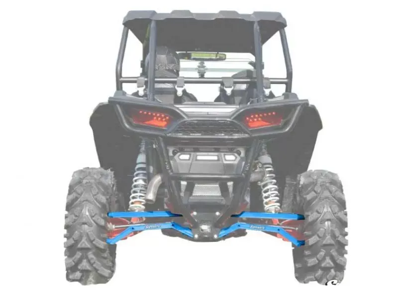 SuperATV High Clearance Boxed Rear Suspension Links Voodoo Blue Polaris RZR 1000  XP 2014+ - RA01-003-3-16
