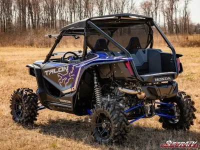 SuperATV Dark Tint Polycarbonate Rear Windshield Honda Talon 1000X/R 2019 - RWS-H-TAL-71