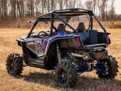 SuperATV Clear Polycarbonate Rear Windshield Honda Talon 1000X/R 2019 - RWS-H-TAL-75