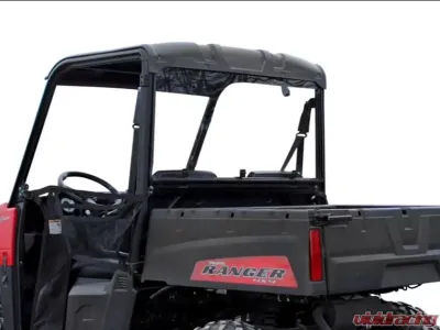 SuperATV Rear Windshield Polaris Ranger Midsize 2015+ - RWS-P-RANMID-75