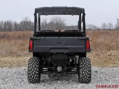 SuperATV Rear Windshield Polaris Ranger Midsize 2015+ - RWS-P-RANMID-75