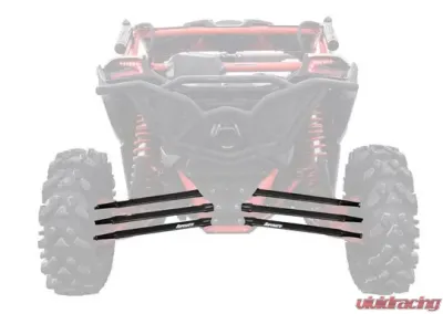 SuperATV Boxed Radius Arms 72 inch complete kit Black Can-Am Maverick X3 2015-2021 - RA-CA-X3RS-BX-02