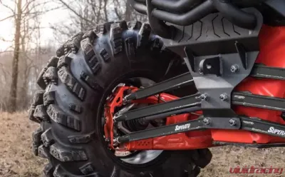 SuperATV Boxed Radius Arms 72 inch complete kit Black Can-Am Maverick X3 2015-2021 - RA-CA-X3RS-BX-02