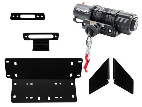 SuperATV Winch Mount & 4500 lb. Winch Kawasaki Teryx 2014-2019 - 45-WM-K-TRX4