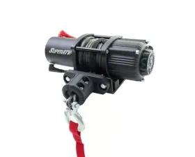 SuperATV 3500 LB Black Ops UTV|ATV Synthetic Rope Winch