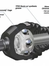 SuperATV Rhino 2.0 Rear Axle Polaris RZR Turbo S 18-19                                     - AX-1-75-R-0-DT - Image 4