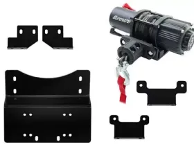 SuperATV Winch Mount and 3500 lb. Winch Honda Pioneer 700 18-19