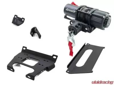 SuperATV Winch Mount and 3500 lb. Winch Polaris RZR XP Turbo 2017-2018 - 35-WM01-001-00