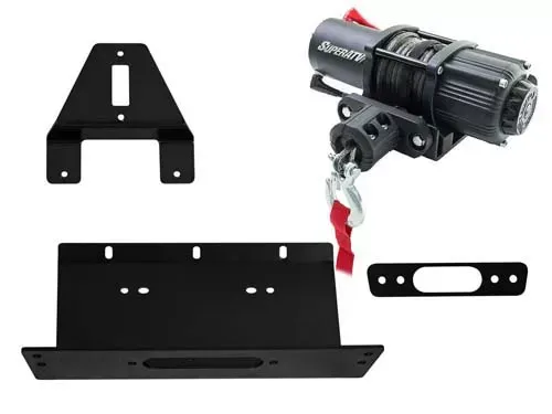 SuperATV Winch Mount and 3500 lb. Winch Polaris Ranger XP 2010-2013 - 35-WM-P-RAN-09XP