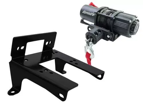 SuperATV Winch Mount and 3500 lb. Winch Can-Am Commander 2014-2019 - 45-WM-CA-COM