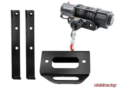 SuperATV Winch Mount & 4500 lb. Winch Polaris RZR 800 2008-2014 - 45-WM-P-RZR-4500