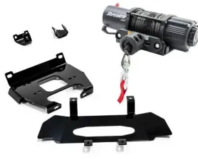 SuperATV Winch Mount & 4500 lb. Winch Polaris RZR XP Turbo 2019