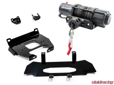 SuperATV Winch Mount & 4500 lb. Winch Polaris RZR XP Turbo 2019 - 45-WM-P-RZR1K-00