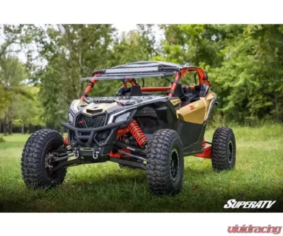 SuperATV High Clearance Boxed Front A-Arms Super Duty 300M Ball Joints Black Can-Am Maverick X3 2017-2020 - AA-CA-X3RS-001-BX-BSD-02