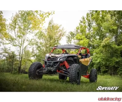 SuperATV High Clearance Boxed Front A-Arms Super Duty 300M Ball Joints Black Can-Am Maverick X3 2017-2020 - AA-CA-X3RS-001-BX-BSD-02