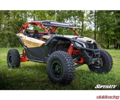 SuperATV High Clearance Boxed Front A-Arms Super Duty 300M Ball Joints Black Can-Am Maverick X3 2017-2020 - AA-CA-X3RS-001-BX-BSD-02