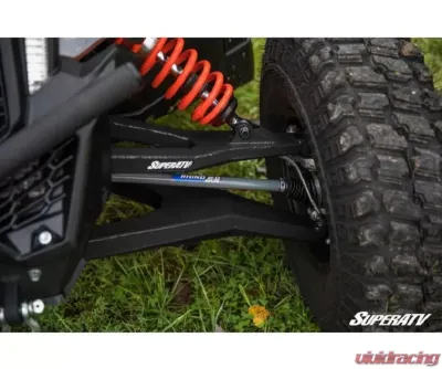SuperATV High Clearance Boxed Front A-Arms Super Duty 300M Ball Joints Black Can-Am Maverick X3 2017-2020 - AA-CA-X3RS-001-BX-BSD-02