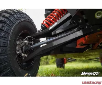 SuperATV High Clearance Boxed Front A-Arms Super Duty 300M Ball Joints Black Can-Am Maverick X3 2017-2020 - AA-CA-X3RS-001-BX-BSD-02