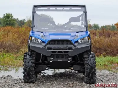 SuperATV Full Windshield Scratch Resistant Polaris Ranger Full Size 570 - WS-P-RAN-001-70