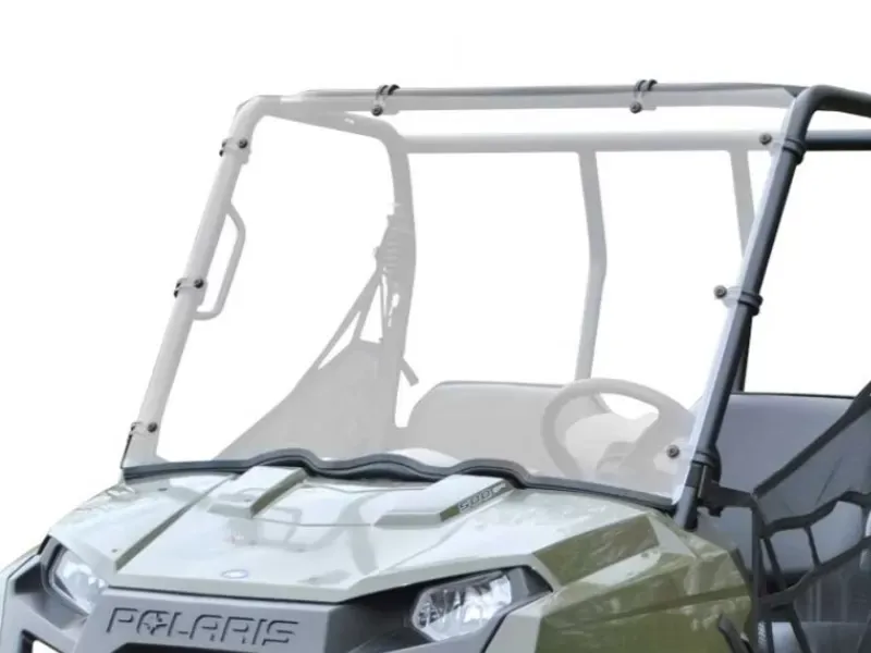 SuperATV Scratch Resistant Full Windshield Polaris Ranger 500 Midsize 2010-2013 - WS-P-RAN-400-002-70