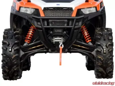 SuperATV High Clearance Front A-Arms Wrinkle Black Polaris General 2016 - AA-P-RZR900S-HC-SBJ-02