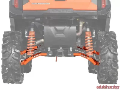 SuperATV High Clearance Rear Offset A-Arms White Aluminum Polaris RZR S 900 2015+ - AA-P-RZR900S-HC1.5-R-07