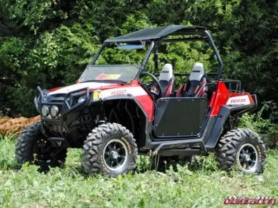 SuperATV 5 Inch RZR To RZR S Suspension Conversion Kit Phantom Remote Reservoir Black Polaris RZR 800 2008-2014 - LTK-P-RZR-5-1.5-HC/A-RR-02