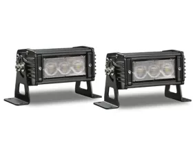 Tomar Off-Road Dual-6 LED Flood Lightbar | Wires Only