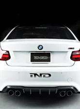 RKP Carbon Diffuser 2x2 for BMW F87 M2 2016-2021, Red, Lightweight Material                                     - RKP-F87-RD - Image 6