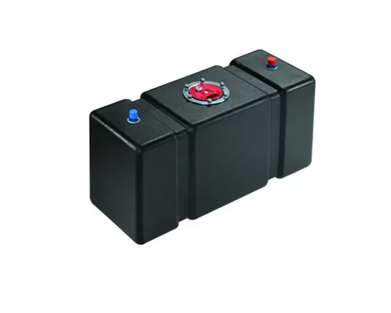 JAZ 10-Gallon Natural Street Rod Fuel Cell 26"x19"x12" with -8AN Outlet - 290-010-NF5