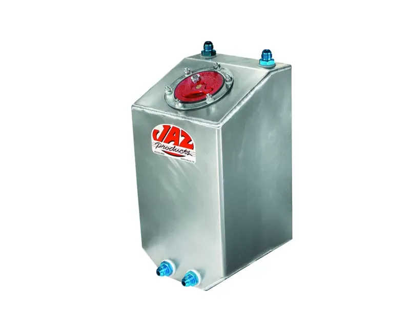 JAZ 3-Gallon Aluminum Fuel Cell Low Pro Drag Filler 18"x15"x13" with -8AN Outlet - 210-703-03