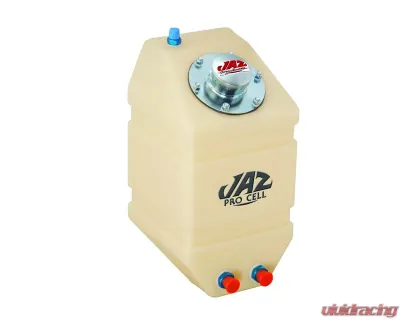 JAZ 1-Gallon Natural Drag Vertical Fuel Cell Low Pro Fill 14"x10"x9" with -8AN Outlet - 290-001-NF5