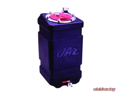 JAZ 1-Gallon Jr Dragster Fuel Cell Low Pro Fill 14"x10"x9" with -8AN Outlet - 235-001-01