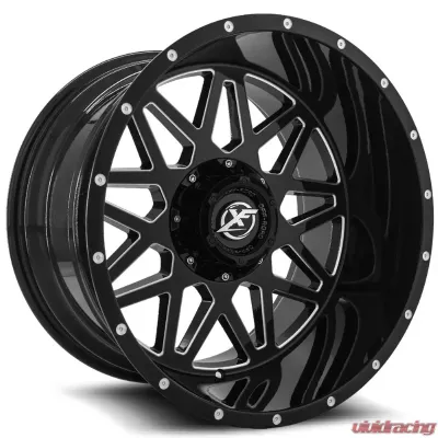 XF Off-Road XF-211 Wheel 20x10 6x135|6x139.7 -12mm Gloss Black Milled - XF-211201061351397-12GBML